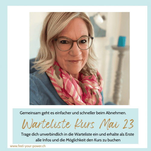 Warteliste Online Kurs In 5 achtsamen Schritten zu Deinem Wohlfühlgewicht